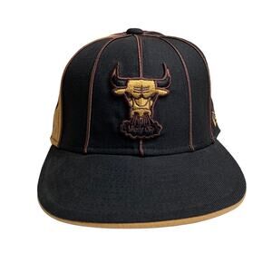 New Era‎ 59Fifty Chicago Bulls Windy City Pinwheel Fitted Hat Cap Size 7 3/8